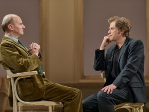 Mark Gatiss and Johnny Flynn in The Motive and the Cue. Photo: Mark Douet