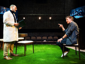 Danny Scheinmann and Allel Nedjari in When You Pass Over My Tomb at the Arcola Theatre. Photo: Alex Brenner