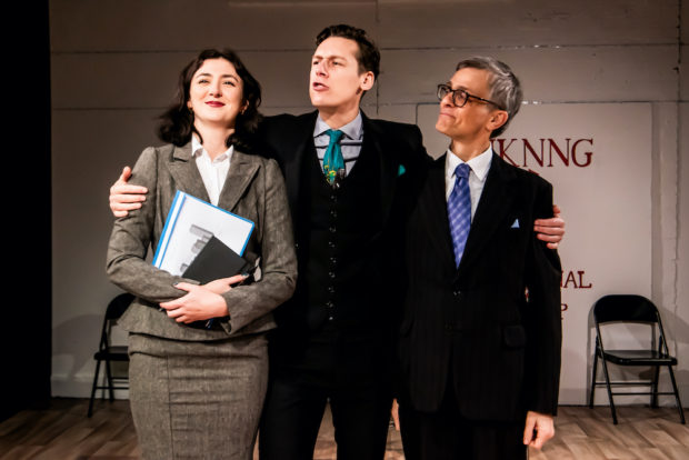 Natalie Lauren, Harris Vaughan and Simon Furness in London Zoo. Photo: Lidia Crisafulli