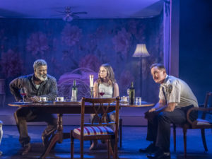 Danny Sapani, Judith Roddy and Daniel Lapaine in Between Riverside and Crazy. Photo: Johan Persson