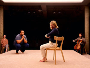 Eileen O’Higgins, Irfan Shamji, Lucy Black and Colin Alexander in The Cord. Photo: Manuel Harlan