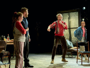 Rosie Sheehy, Brian Gleeson, Chris O’Dowd and Aisling Kearns in The Brightening Air. Photo: Manuel Harlan
