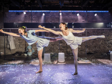 Jo Herbert and Kelly Gough in Run Sister Run. Photo: Marc Brenner