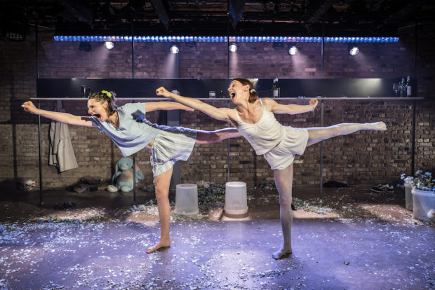 Jo Herbert and Kelly Gough in Run Sister Run. Photo: Marc Brenner