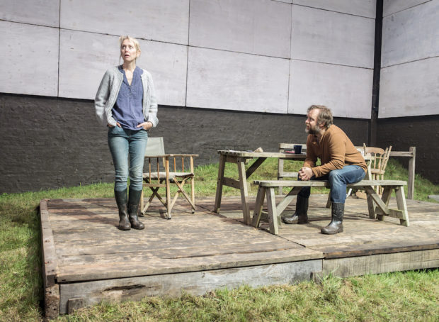 Hattie Morahan and Sam Troughton in Juniper Blood. Photo: Marc Brenner