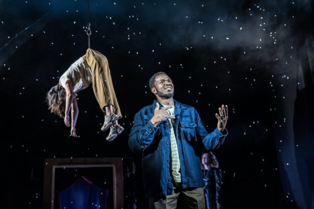 Caoimhe Coburn Gray and Romel Belcher in Deaf Republic. Photo: Johan Persson