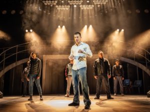 David Shields and the cast of Punch. Photo: Marc Brenner