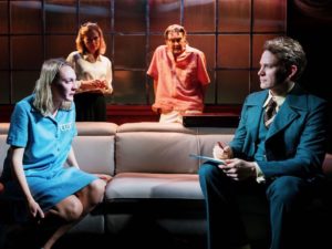 Katie Matsell, Abigail Cruttenden, Nathaniel Parker and Ben Lamb in Ragdoll. Photo: Alex Brenner