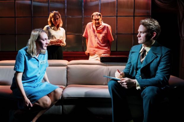 Katie Matsell, Abigail Cruttenden, Nathaniel Parker and Ben Lamb in Ragdoll. Photo: Alex Brenner