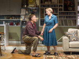 Clive Owen and Saskia Reeves in End. Photo: Marc Brenner