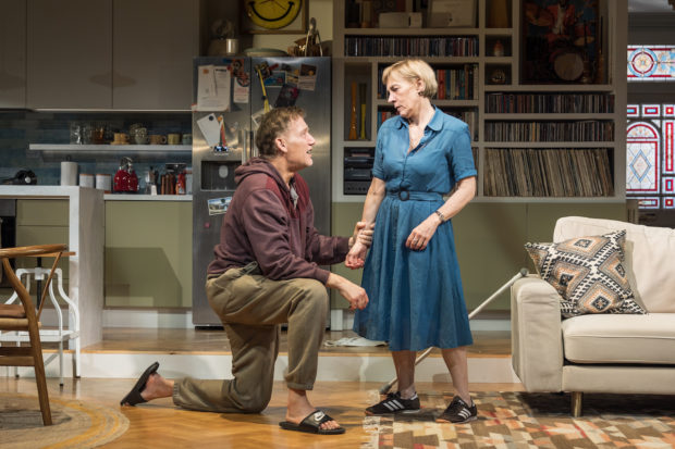 Clive Owen and Saskia Reeves in End. Photo: Marc Brenner