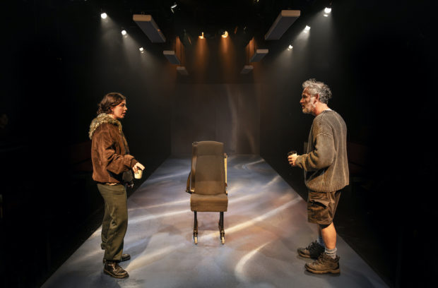 Nancy Farino and Jason Thorpe in Fatherland. Photo: Pamela Raith Photography